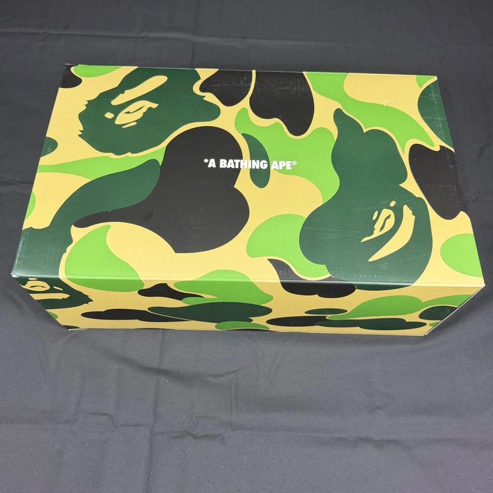A Bathing Ape Bape Shark Sta #3 Black Blue Red Sneakers 1L30191321 Mens 12 NEW